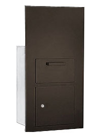 7 Door High 4B+ Mailbox Units in Bronze - Front Loading