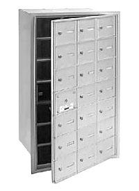 21 Door 4B+ Horizontal Mailbox in Aluminum - USPS Access