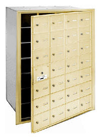 3628SFP 28 Door 4B+ Horiz Mailbox in Sandstone - Front Loading Private Access
