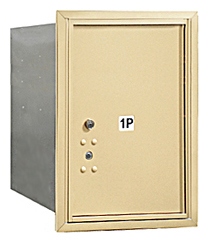 3706S-1PSRU 4C Horiz Mailbox Parcel Locker in Sandstone - Rear Loading Access