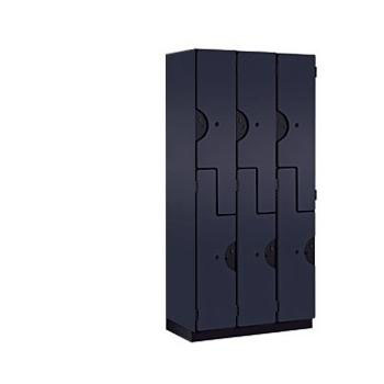 Double Tier ft. ft. S ft. ft. Style Designer Locker - Black