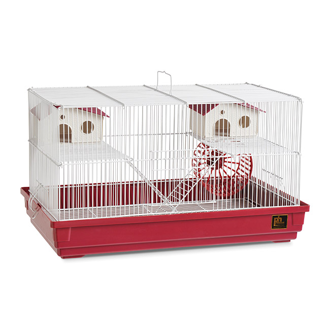 Picture of Prevue Pet Products SP2060R Prevue Hendryx Deluxe Hamster & Gerbil Cage- Bordeaux Red