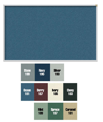Picture of Ghent 1634-199 36 in. x 48 in. Aluminum Frame Vinyl Tackboard - Stone