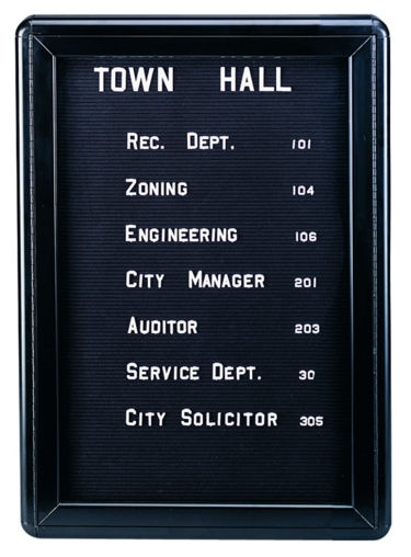 Picture of Ghent OVK1-BBK 34 in. x 24 in. 1-Door Ovation Changeable Black Letterboard - Black