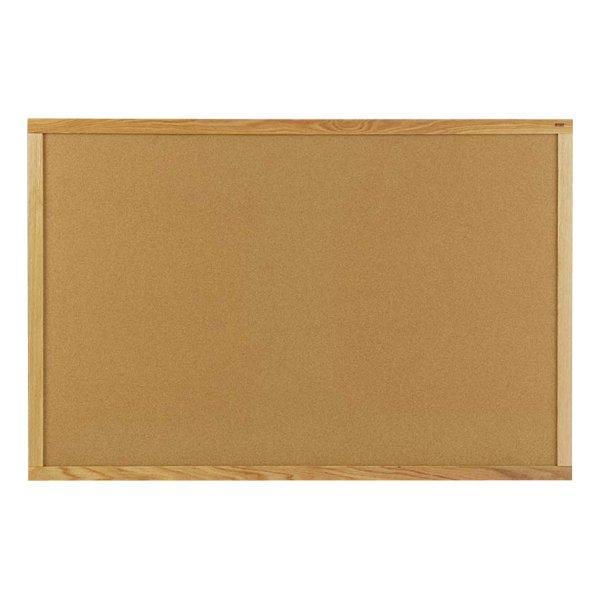 Ghent WK412 4 ft. x 12 ft. Wood Frame Natural Cork Board