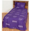 College Covers KSUSSKG Kansas State Printed Sheet Set King- Solid College Covers KSUSSKG Kansas State Printed Sheet Set King- Solid