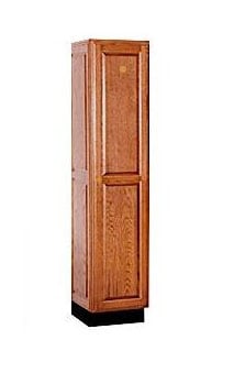 1 Wide Solid Oak Executive Wood Locker Single Tier - Medium Oak -  Daphne's Dinnette, DA4446003