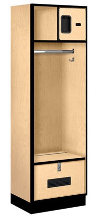 30018MAP 18 in. D Open Access Designer Wood Locker - Maple