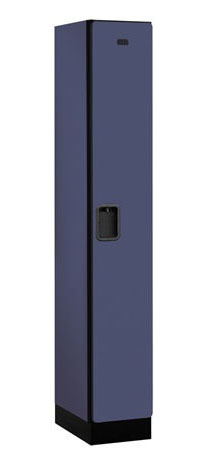 Designer Wood Locker - Blue - Single Tier - 1 Wide