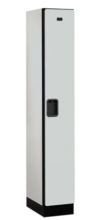 Designer Wood Locker - Gray - Single Tier - 1 Wide