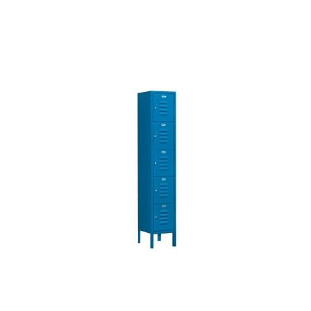 65155BL-U 12 in. W x 66 in. H x 15 in. D Standard Metal Locker-Five Tier Box Style-1 Wide-Blue-Unassembled