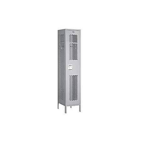 Extra Wide Vented Metal Locker - Gray - Assembled