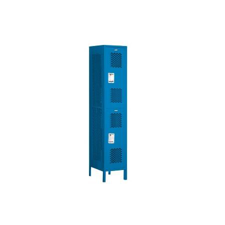 Extra Wide Vented Metal Locker - Blue - 18 in. D