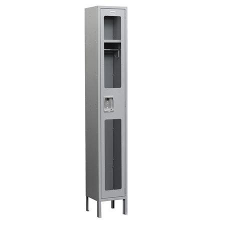 See-Through Metal Locker - Gray