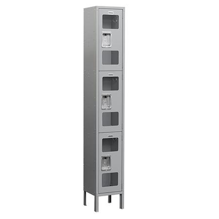 See-Through Metal Locker - Gray