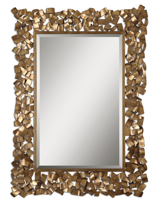 Picture of 212 Main 12816 Capulin Mirror - Antiqued Gold Leaf