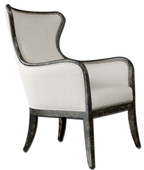 Picture of 212 Main 23073 29&quot;L x 30.25&quot;W x 41 &quot; H Sandy Wing Chair with Wood Foam and Fabric Material