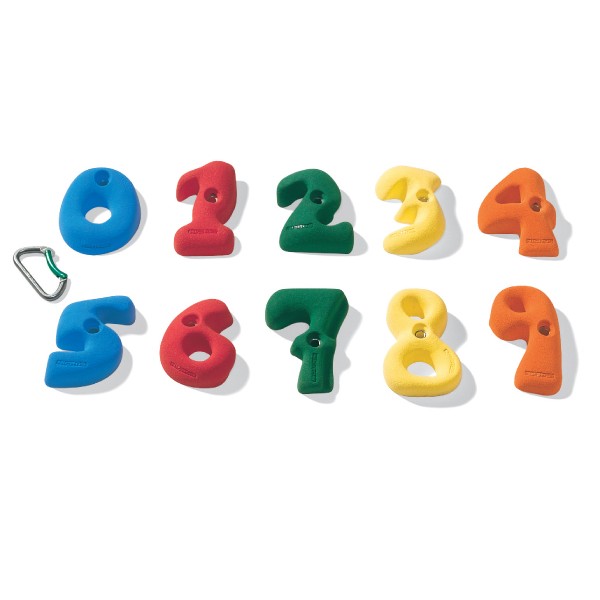 Picture of Nicros HN Kidz Set of 10 Numbers 0-9 Handholds in Assorted