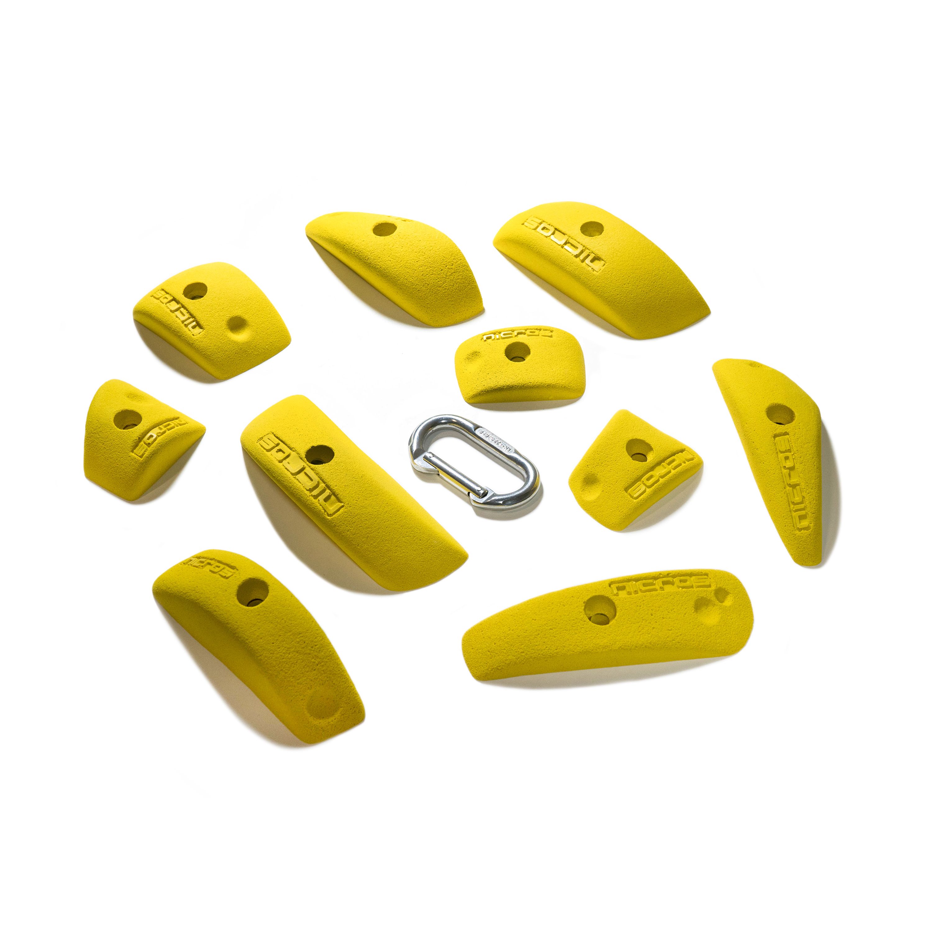 Picture of Nicros HHPD Pinches Building Blox Handholds - Yellow