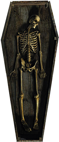 Picture of Advanced Graphics 1165 Skeleton Casket Cardboard Standup