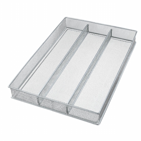 Picture of Copco 2555-7872 Copco Large Mesh 3-Part In-Drawer Utensil Organizer  Silver - 2555-7872