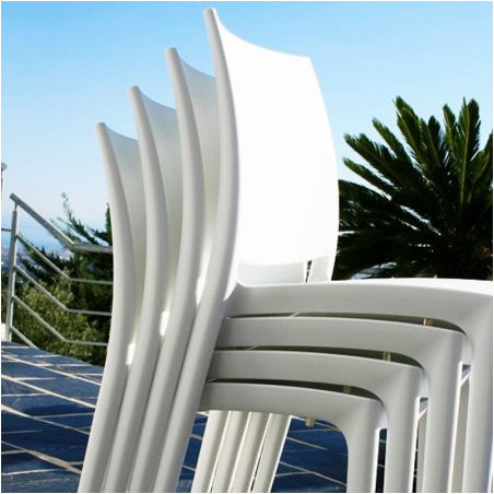 Compamia ISP025-WHI Maya Chair - White- set of 2