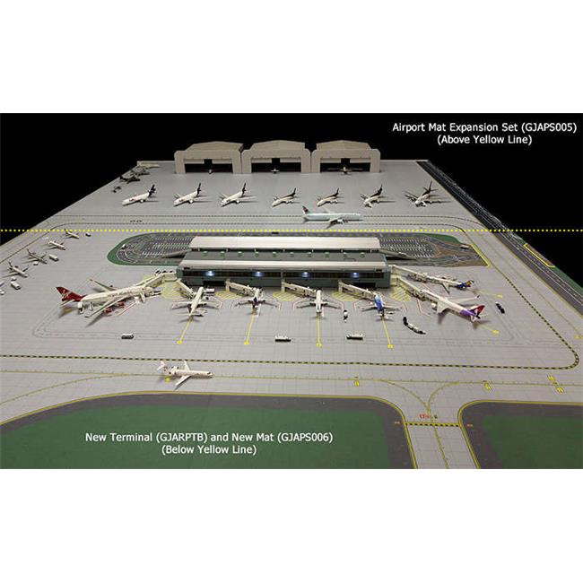 Gemini Jets 1-400 GJAPS006 Airport Mat Set 2 Piece for New Gemini Terminal