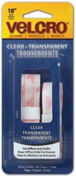 Picture of Hook Eye Adhesive(r) Brand Fasteners 343720 Hook Eye Adhesive- R - brand STICKY BACK- R - Tape .75 in. x 18 in. -Clear 