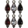 Cousin 150115 Jewelry Basics Metal Charms 6-Pkg-Gunmetal Teardrop Cousin 150115 Jewelry Basics Metal Charms 6-Pkg-Gunmetal Teardrop