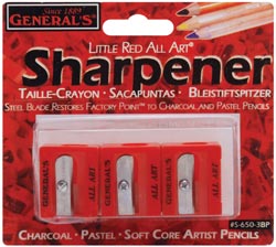 Picture of General Pencil 412357 Little Red All Art Sharpeners 3-Pkg