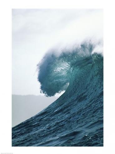 Picture of PVT/Superstock SAL10424561 Close-up of an ocean wave  Waimea Bay  Oahu  Hawaii  USA -18 x 24- Poster Print