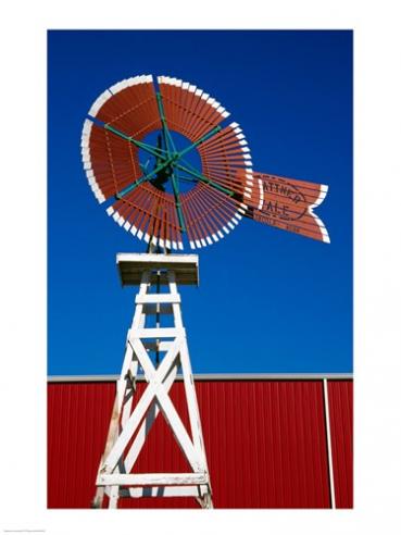 SAL1486817 Low angle view of a windmill  American Wind Power Center  Lubbock  Texas  USA -18 x 24- Poster Print