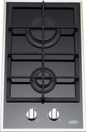 Summit Appliance Gc2bgl 2 Burner Gas On Glass Cooktop With Sealed