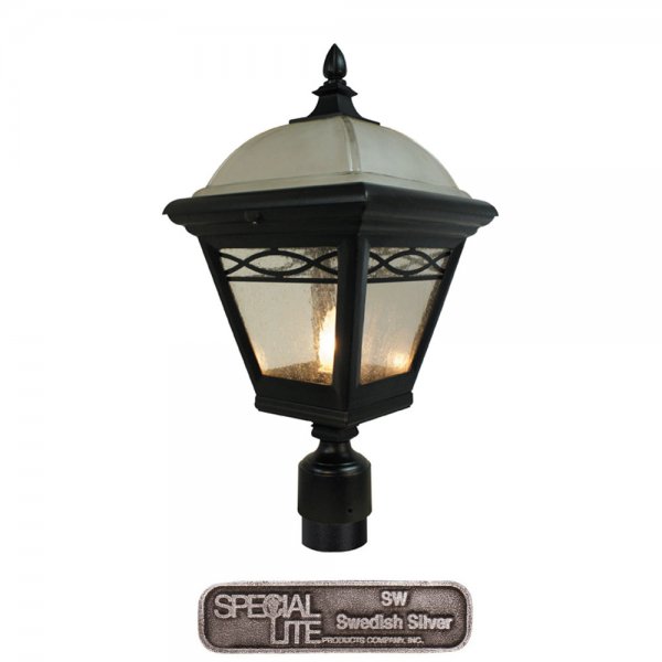 Picture of Brentwood F-2830-SW Medium Post Mount Light-Swedish Silver