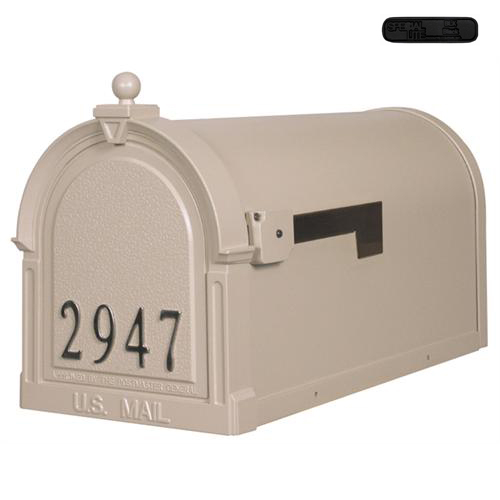 Picture of Berkshire SCB-1015-FN-BLK Berkshire Curbside Mailbox with Front Numbers-Black
