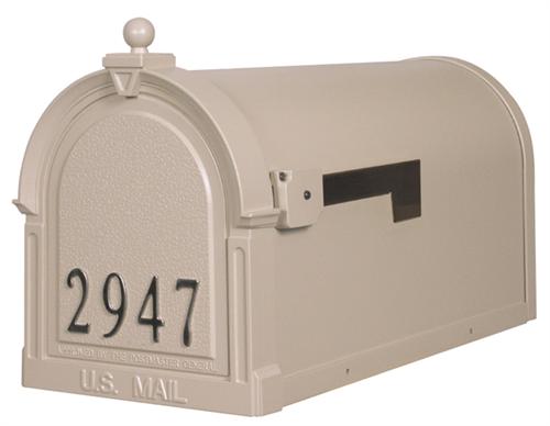 Picture of Berkshire SCB-1015-FN-WH Berkshire Curbside Mailbox with Front Numbers-White