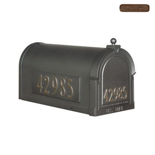 Picture of Berkshire SCB-1015-DX-CPBerkshire Curbside Mailbox with Front and Side Numbers-Copper