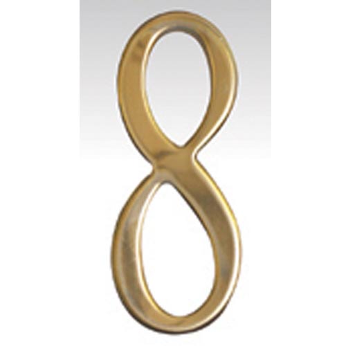Brass Address Numbers Size - 2 Number - 8-Brass