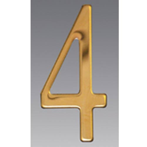 Brass Address Numbers Size - 3 Number - 4-Brass