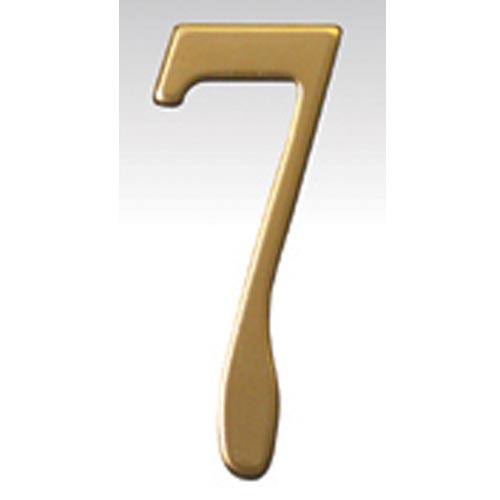 Brass Address Numbers Size - 3  Number - 7-Brass