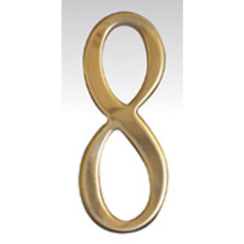 Brass Address Numbers Size - 3, Number - 8-Brass