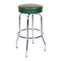 Richardson Seating Corp 1950GRN 1950- 30 in. Floridian Swivel Bar Stool, Green - Chrome Richardson Seating Corp 1950GRN 1950- 30 in. Floridian Swivel Bar Stool, Green - Chrome