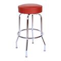 Richardson Seating Corp 1950WIN 1950- 30 in. Floridian Swivel Bar Stool, Wine - Chrome Richardson Seating Corp 1950WIN 1950- 30 in. Floridian Swivel Bar Stool, Wine - Chrome