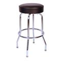 Richardson Seating Corp 1950BLK 1950- 30 in. Floridian Swivel Bar Stool, Black - Chrome Richardson Seating Corp 1950BLK 1950- 30 in. Floridian Swivel Bar Stool, Black - Chrome