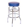 Richardson Seating Corp 1952BLU 1952- 30 in. Floridian Swivel Bar Stool, Blue - Chrome Richardson Seating Corp 1952BLU 1952- 30 in. Floridian Swivel Bar Stool, Blue - Chrome