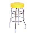 Richardson Seating Corp 1952YEL 1952- 30 in. Floridian Swivel Bar Stool, Yellow - Chrome Richardson Seating Corp 1952YEL 1952- 30 in. Floridian Swivel Bar Stool, Yellow - Chrome