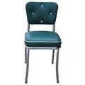 Richardson Seating Corp 4240GRN 4240 Lucy Diner Chair -Green- with 2 in. Box Seat - Chrome Richardson Seating Corp 4240GRN 4240 Lucy Diner Chair -Green- with 2 in. Box Seat - Chrome
