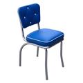 Richardson Seating Corp 4240RBL 4240 Lucy Diner Chair -Royal Blue- with 2 in. Box Seat - Chrome Richardson Seating Corp 4240RBL 4240 Lucy Diner Chair -Royal Blue- with 2 in. Box Seat - Chrome