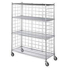 Metal Linen Rack Wire Frame Enclosure Panels - 4 - 24 in. Panels