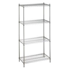 Shelving Unit - Chrome - 18in. W x 48in. L x 72in. H